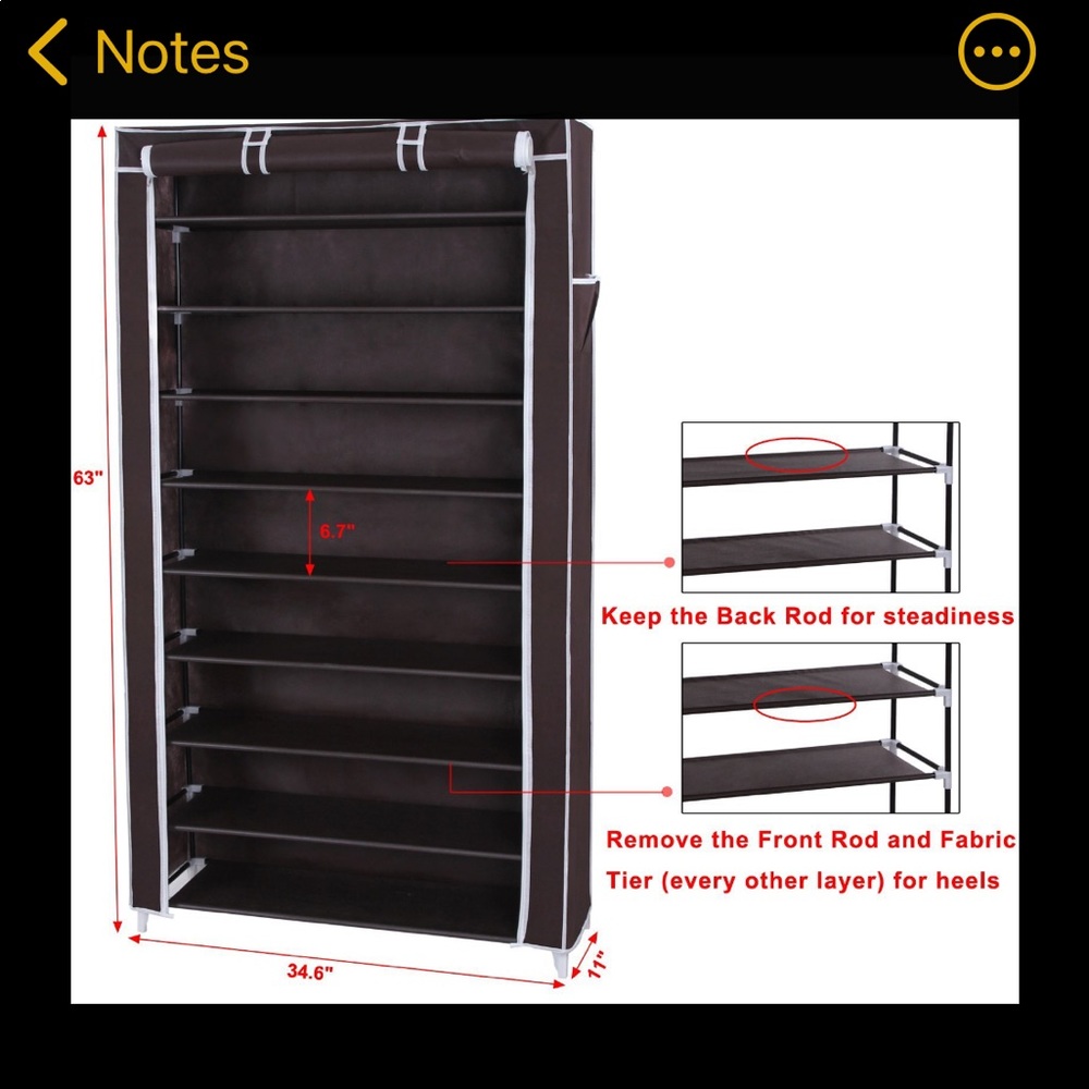 Shoe Wardrobe! Put all your shoes in one easy location!!